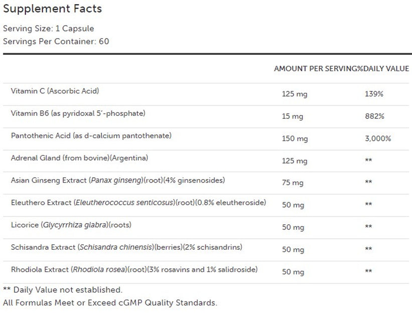 Adrenaliv® 60 Capsules | Shop I Carin Nielsen, MD