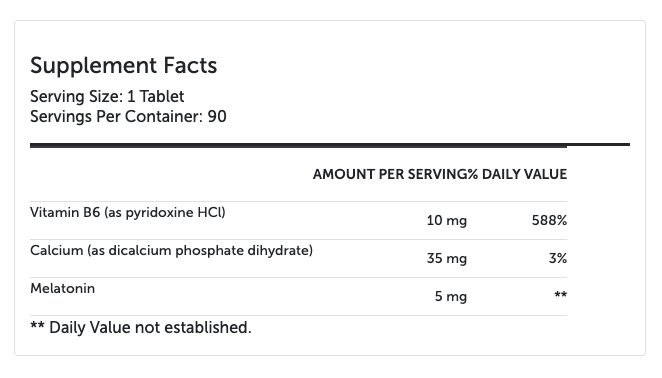 Melatonin CR 5mg