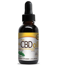 PlusCBD Oil Drops High Potency - Peppermint 2 oz